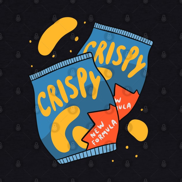 Crispy Chips - Snack Lover Art by isstgeschichte